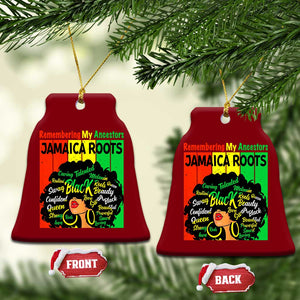 Proud Jamaican Afro Black Woman Ceramic Ornament Remembering My Ancestors Jamaica Pride TS10 Print Your Wear