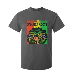 Proud Jamaican Afro Black Woman T Shirt For Kid Remembering My Ancestors Jamaica Pride TS10 Dark Heather Print Your Wear