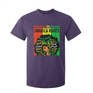 Proud Jamaican Afro Black Woman T Shirt For Kid Remembering My Ancestors Jamaica Pride TS10 Purple Print Your Wear