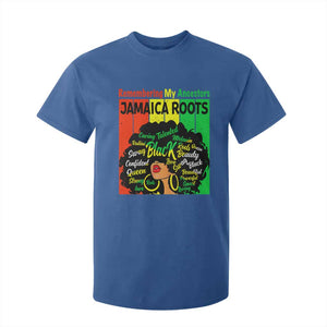 Proud Jamaican Afro Black Woman T Shirt For Kid Remembering My Ancestors Jamaica Pride TS10 Royal Blue Print Your Wear
