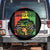 Proud Jamaican Afro Black Woman Spare Tire Cover Remembering My Ancestors Jamaica Pride TS10 No hole Black Print Your Wear