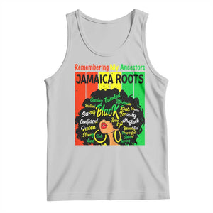 Proud Jamaican Afro Black Woman Tank Top Remembering My Ancestors Jamaica Pride TS10 Ash Print Your Wear