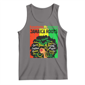 Proud Jamaican Afro Black Woman Tank Top Remembering My Ancestors Jamaica Pride TS10 Deep Heather Print Your Wear