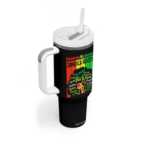 Proud Jamaican Afro Black Woman Tumbler With Handle Remembering My Ancestors Jamaica Pride TS10 Print Your Wear