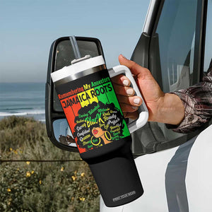 Proud Jamaican Afro Black Woman Tumbler With Handle Remembering My Ancestors Jamaica Pride TS10 Print Your Wear