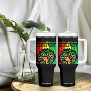 Proud Jamaican Afro Black Woman Tumbler With Handle Remembering My Ancestors Jamaica Pride TS10 Print Your Wear