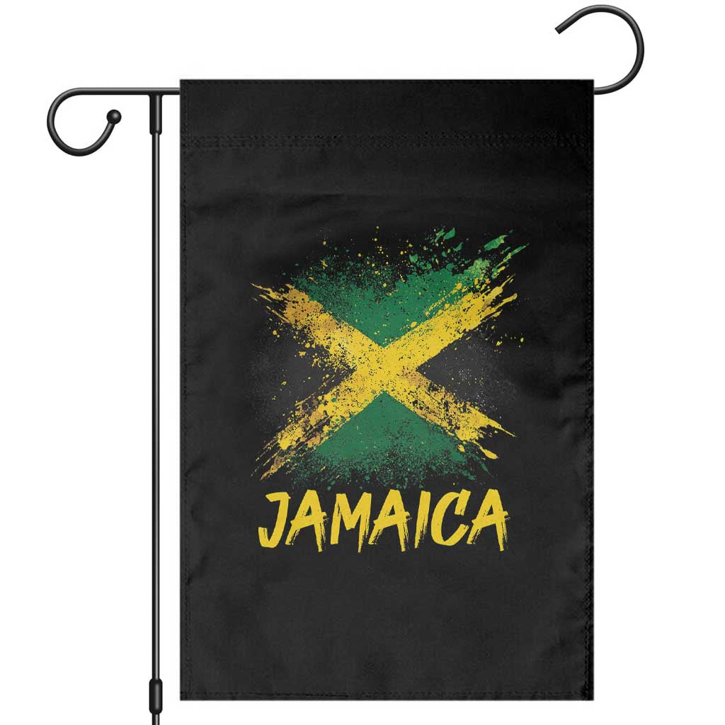 Jamaica Garden Flag Retro Vintage Watercolors Sport Jamaican Flag TS10 Black Print Your Wear