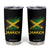 Jamaica Tumbler Cup Retro Vintage Watercolors Sport Jamaican Flag TS10 Black Print Your Wear