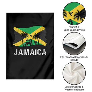 Jamaica Garden Flag Retro Vintage Jamaican Pride Flag Lion Of Judah TS10 Print Your Wear