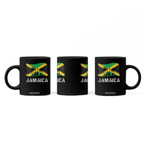 Jamaica Coffee Mug Retro Vintage Jamaican Pride Flag Lion Of Judah TS10 Print Your Wear