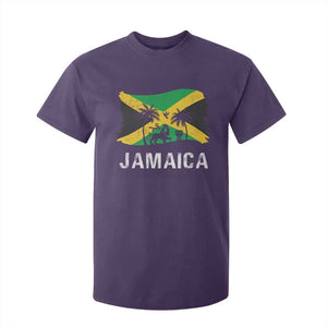 Jamaica T Shirt For Kid Retro Vintage Jamaican Pride Flag Lion Of Judah TS10 Purple Print Your Wear