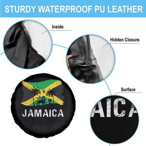 Jamaica Spare Tire Cover Retro Vintage Jamaican Pride Flag Lion Of Judah TS10 Print Your Wear