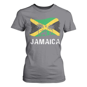 Jamaica T Shirt For Women Retro Vintage Jamaican Pride Flag Lion Of Judah TS10 Charcoal Print Your Wear