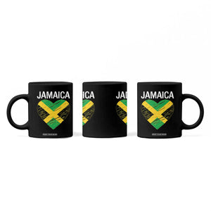 Jamaican Heart Flag Coffee Mug Patriotic Jamaica Girls Proud Jamaican Roots TS10 Print Your Wear