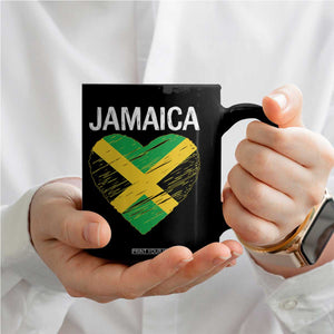 Jamaican Heart Flag Coffee Mug Patriotic Jamaica Girls Proud Jamaican Roots TS10 Print Your Wear