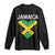 Jamaican Heart Flag Long Sleeve Shirt Patriotic Jamaica Girls Proud Jamaican Roots TS10 Black Print Your Wear