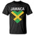 Jamaican Heart Flag T Shirt Patriotic Jamaica Girls Proud Jamaican Roots TS10 Black Print Your Wear