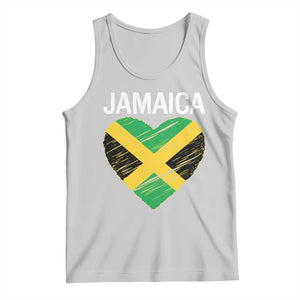 Jamaican Heart Flag Tank Top Patriotic Jamaica Girls Proud Jamaican Roots TS10 Ash Print Your Wear