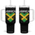 Jamaican Heart Flag Tumbler With Handle Patriotic Jamaica Girls Proud Jamaican Roots TS10 One Size: 40 oz Black Print Your Wear