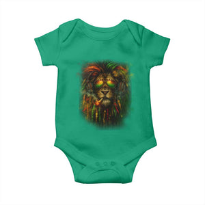 Rasta Reggae Lion Smoking Weed Baby Onesie Jamaican Reggae Music and Weed Lovers TS10 Irish Green Print Your Wear