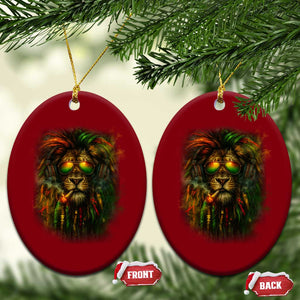 Rasta Reggae Lion Smoking Weed Ceramic Ornament Jamaican Reggae Music and Weed Lovers TS10 Print Your Wear
