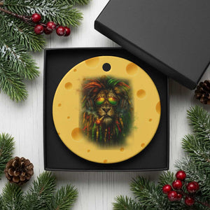 Rasta Reggae Lion Smoking Weed Ceramic Ornament Jamaican Reggae Music and Weed Lovers TS10 1pc Yellow Cheese Print Your Wear