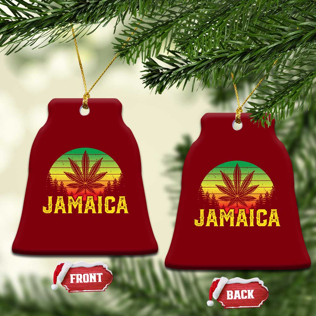 Jamaica Stoner Ceramic Ornament Rasta Sunset Cannabis Marijuana Weed Lovers 420 TS10 Print Your Wear