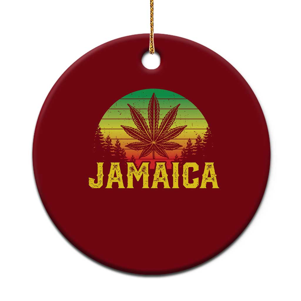 Jamaica Stoner Ceramic Ornament Rasta Sunset Cannabis Marijuana Weed Lovers 420 TS10 1pc Red Print Your Wear