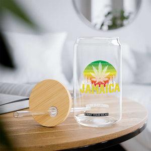 Jamaica Stoner Glass Can Rasta Sunset Cannabis Marijuana Weed Lovers 420 TS10 Print Your Wear