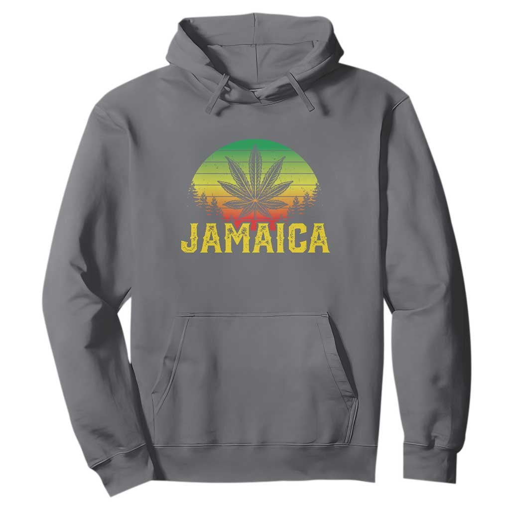 Jamaica Stoner Hoodie Rasta Sunset Cannabis Marijuana Weed Lovers 420 TS10 Charcoal Print Your Wear