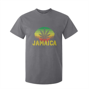Jamaica Stoner T Shirt For Kid Rasta Sunset Cannabis Marijuana Weed Lovers 420 TS10 Charcoal Print Your Wear