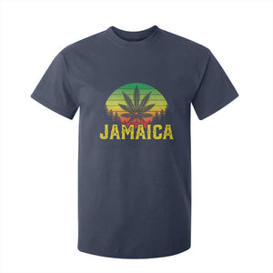 Jamaica Stoner T Shirt For Kid Rasta Sunset Cannabis Marijuana Weed Lovers 420 TS10 Navy Print Your Wear
