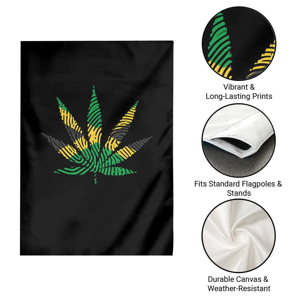 Jamaica Flag Cannabis Garden Flag Funny Stoner Weed Lovers Marijuana 420 TS10 Print Your Wear