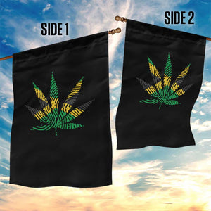 Jamaica Flag Cannabis Garden Flag Funny Stoner Weed Lovers Marijuana 420 TS10 Print Your Wear