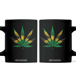 Jamaica Flag Cannabis Coffee Mug Funny Stoner Weed Lovers Marijuana 420 TS10 Black Print Your Wear