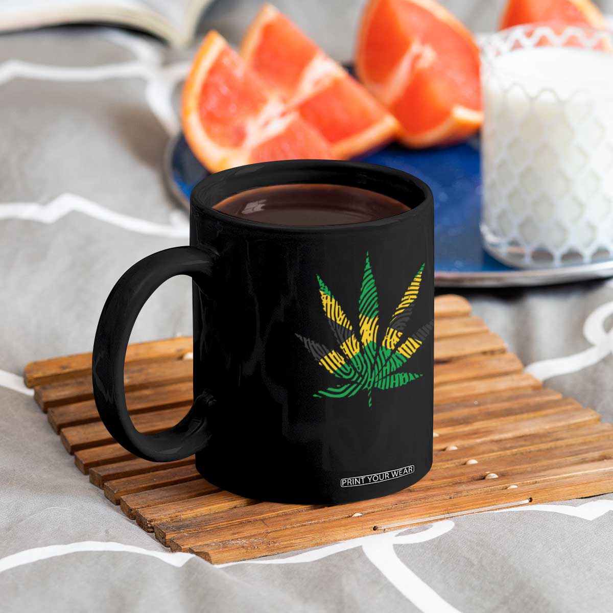 Jamaica Flag Cannabis Coffee Mug Funny Stoner Weed Lovers Marijuana 420 TS10 Print Your Wear