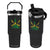 Jamaica Flag Cannabis Flip Straw Tumbler Funny Stoner Weed Lovers Marijuana 420 TS10 One Size: 30 oz Black Print Your Wear