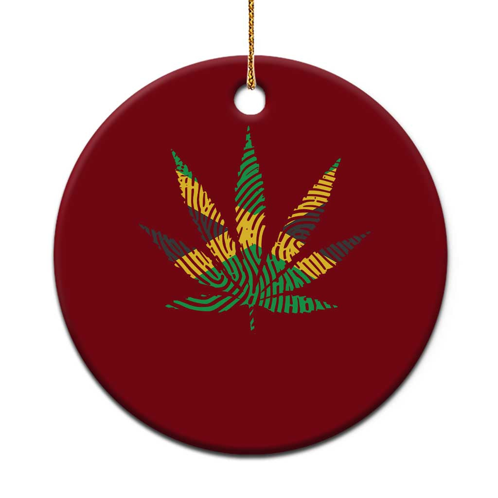 Jamaica Flag Cannabis Ceramic Ornament Funny Stoner Weed Lovers Marijuana 420 TS10 1pc Red Print Your Wear