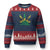 Jamaica Flag Cannabis Ugly Christmas Sweater Funny Stoner Weed Lovers Marijuana 420 TS10 Navy Red Print Your Wear