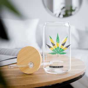 Jamaica Flag Cannabis Glass Can Funny Stoner Weed Lovers Marijuana 420 TS10 Print Your Wear