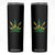 Jamaica Flag Cannabis Skinny Tumbler Funny Stoner Weed Lovers Marijuana 420 TS10 Black Print Your Wear