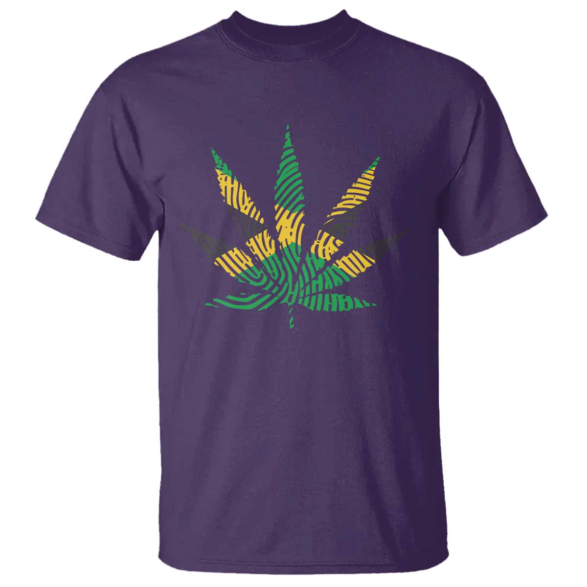 Jamaica Flag Cannabis T Shirt Funny Stoner Weed Lovers Marijuana 420 TS10 Purple Print Your Wear