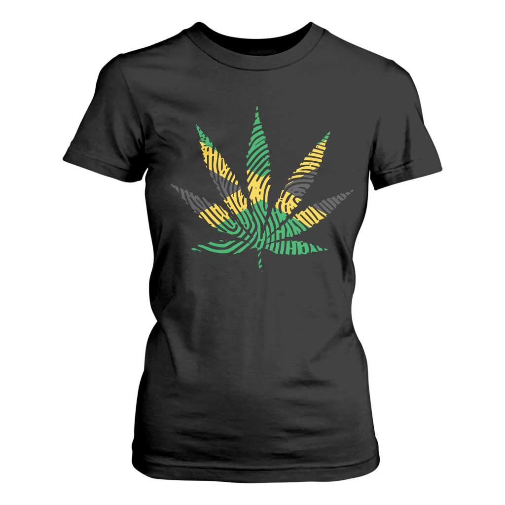 Jamaica Flag Cannabis T Shirt For Women Funny Stoner Weed Lovers Marijuana 420 TS10 Black Print Your Wear