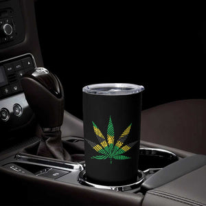 Jamaica Flag Cannabis Tumbler Cup Funny Stoner Weed Lovers Marijuana 420 TS10 Print Your Wear