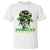 Proud Jamaican Girl T Shirt Jamaica Messy Bun Retro Vintage Jamaican Flag TS10 White Print Your Wear