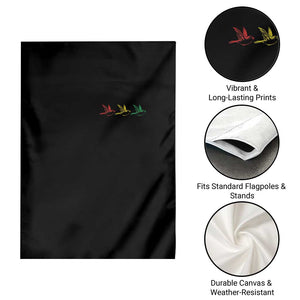 Little Birds Garden Flag Rastafari Rasta Reggae Music Jamaican Pride TS10 Print Your Wear