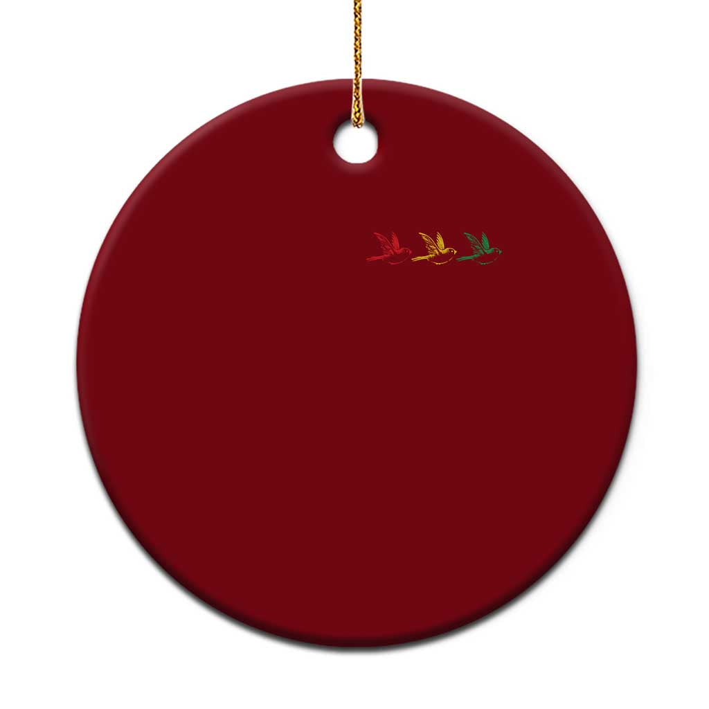 Little Birds Ceramic Ornament Rastafari Rasta Reggae Music Jamaican Pride TS10 1pc Red Print Your Wear