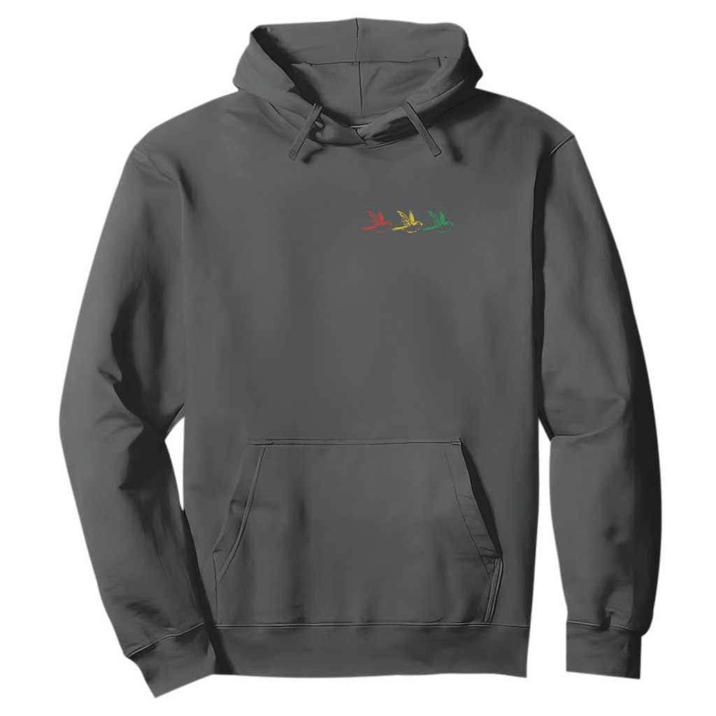 Little Birds Hoodie Rastafari Rasta Reggae Music Jamaican Pride TS10 Dark Heather Print Your Wear