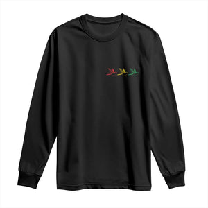 Little Birds Long Sleeve Shirt Rastafari Rasta Reggae Music Jamaican Pride TS10 Black Print Your Wear