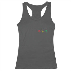 Little Birds Racerback Tank Top Rastafari Rasta Reggae Music Jamaican Pride TS10 Dark Heather Print Your Wear